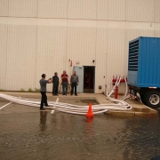 fire pump flow testing with customer maintenance staff
